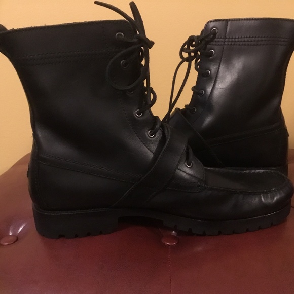 Polo Ralph Lauren Ranger Men’s Leather Boots 12D - Picture 8 of 16